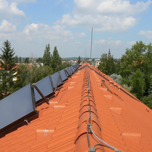 Solární systém pro bytový dům (Dobruška)